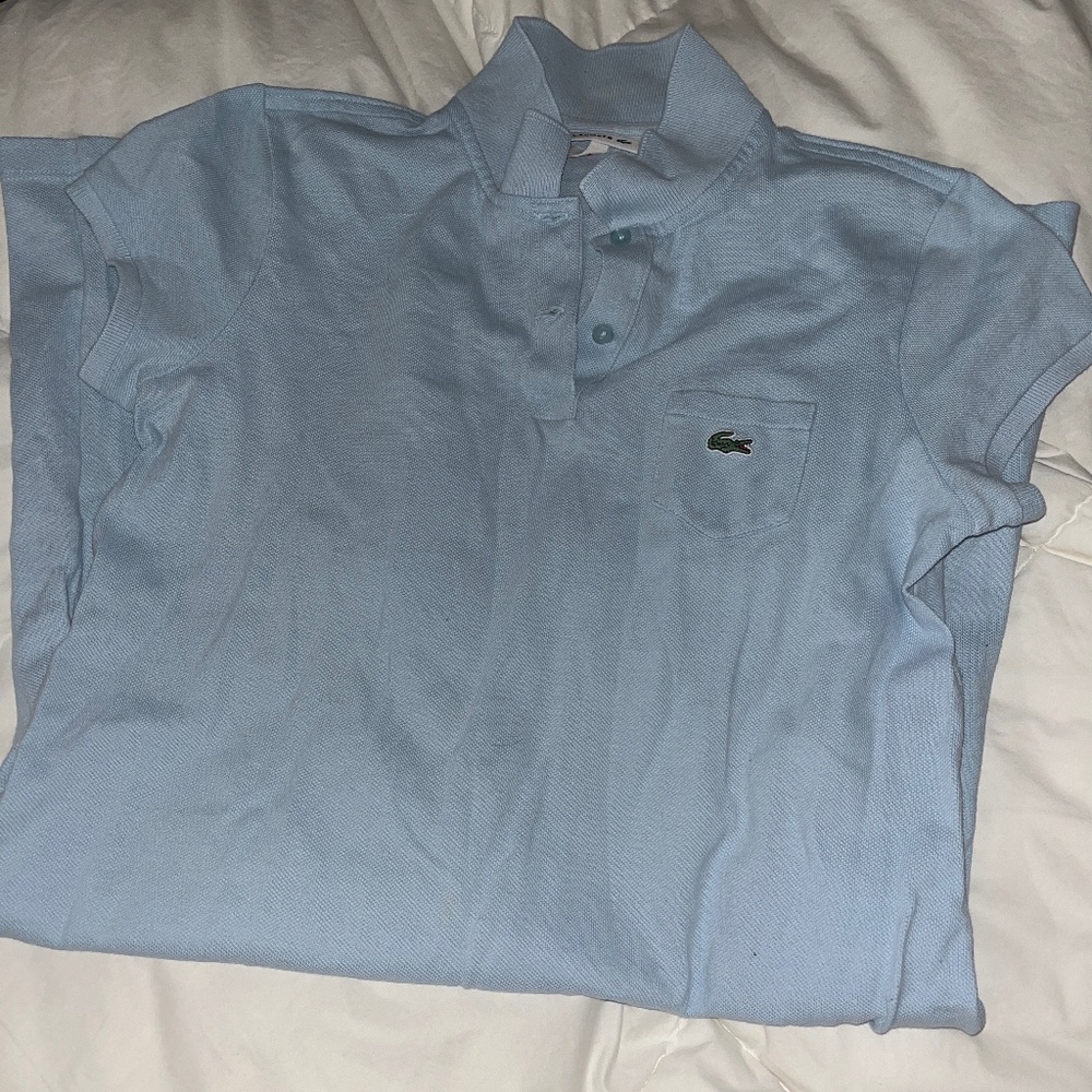Lacoste polo dress light blue 16